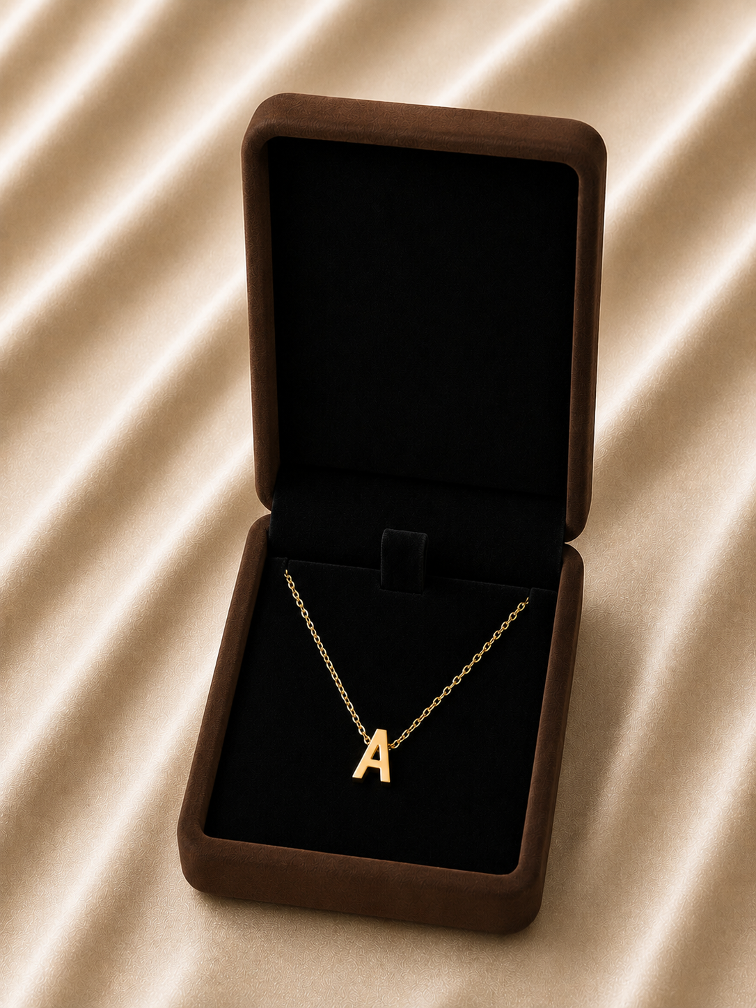 Collier Fraternité – Initiale A | Acier Inoxydable or
