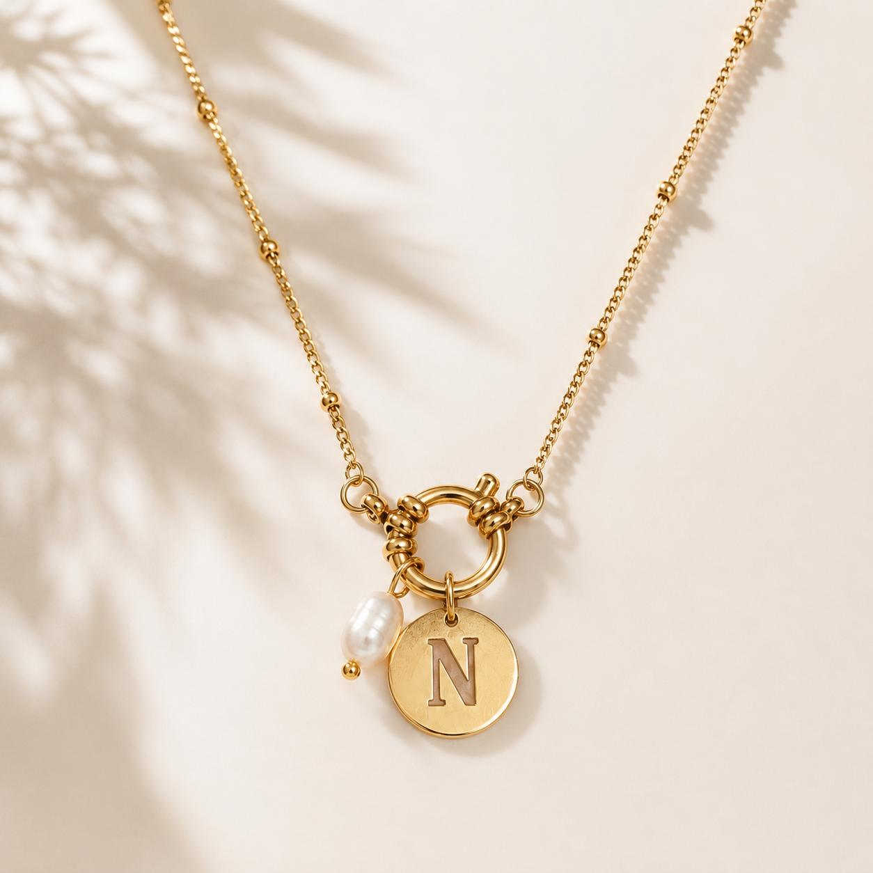Collier Espoir – Initiale N