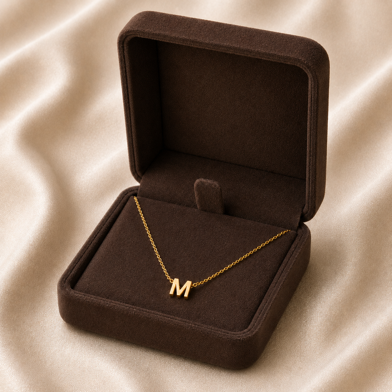 Collier Renaissance – Initiale M | Acier Inoxydable