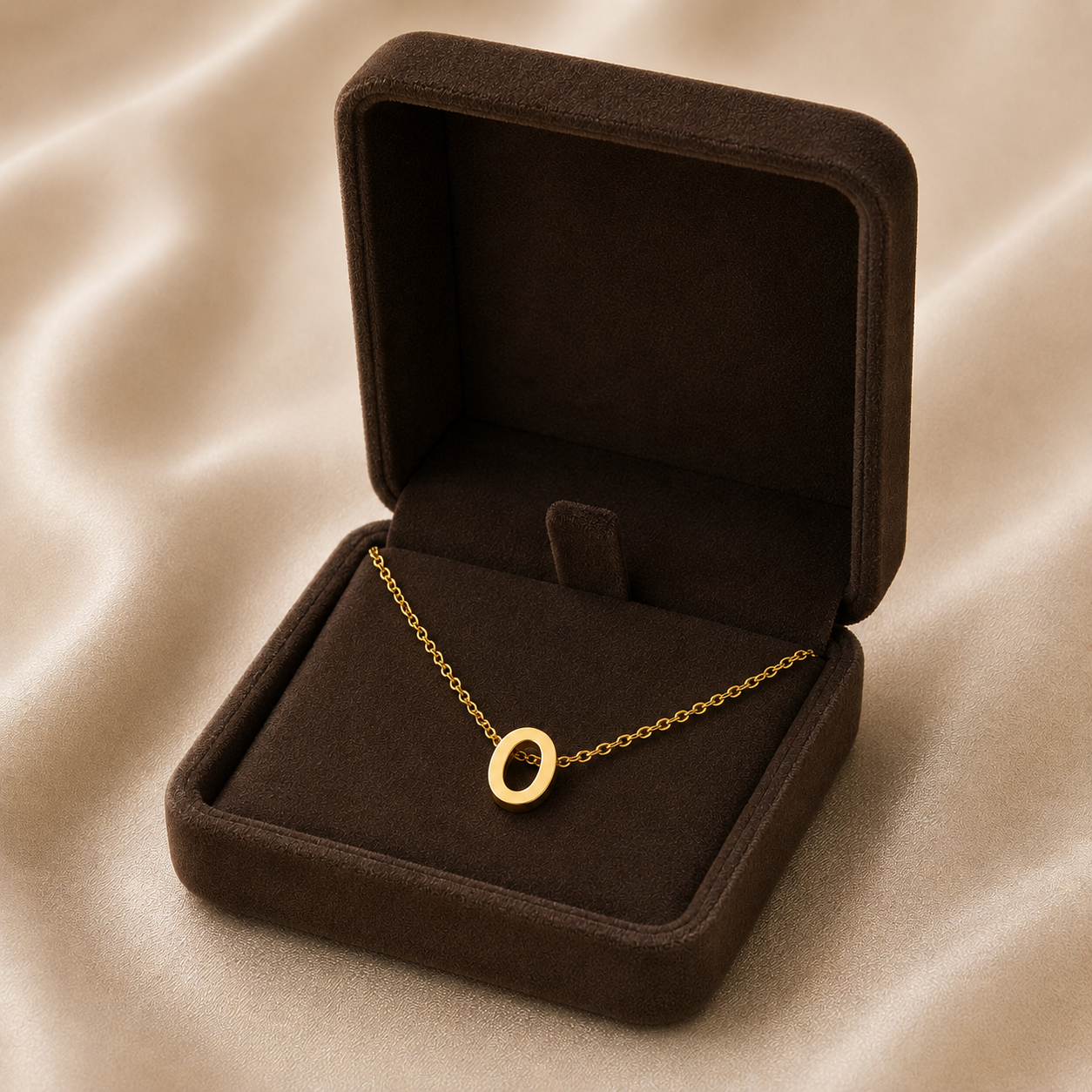 Collier Renaissance – Initiale O | Acier Inoxydable