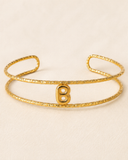 Bracelet Initiale Femme Doré Acier Inoxydable – Courage NNO