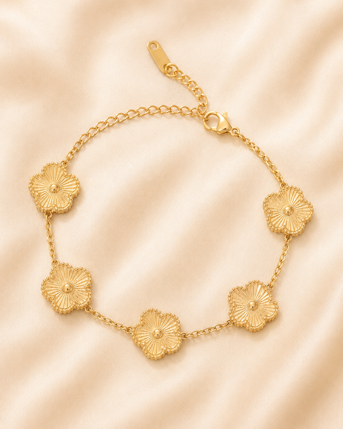 Bracelet Fleur en Acier Inoxydable – Éclosion NNO