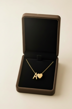 Collier Initiale et Cœur en Acier Inoxydable – Union