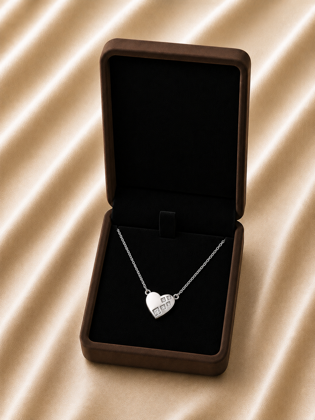 Collier Cœur en Acier Inoxydable – Harmonie