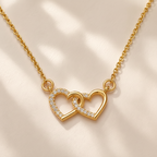 Collier Cœur en Acier Inoxydable – Lien