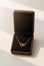 Collier Cœur en Acier Inoxydable – Lien