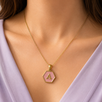 Collier Initiale en Acier Inoxydable – Aura