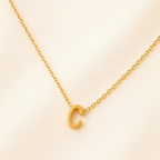 Collier Initiale en Acier Inoxydable Or – Fraternité