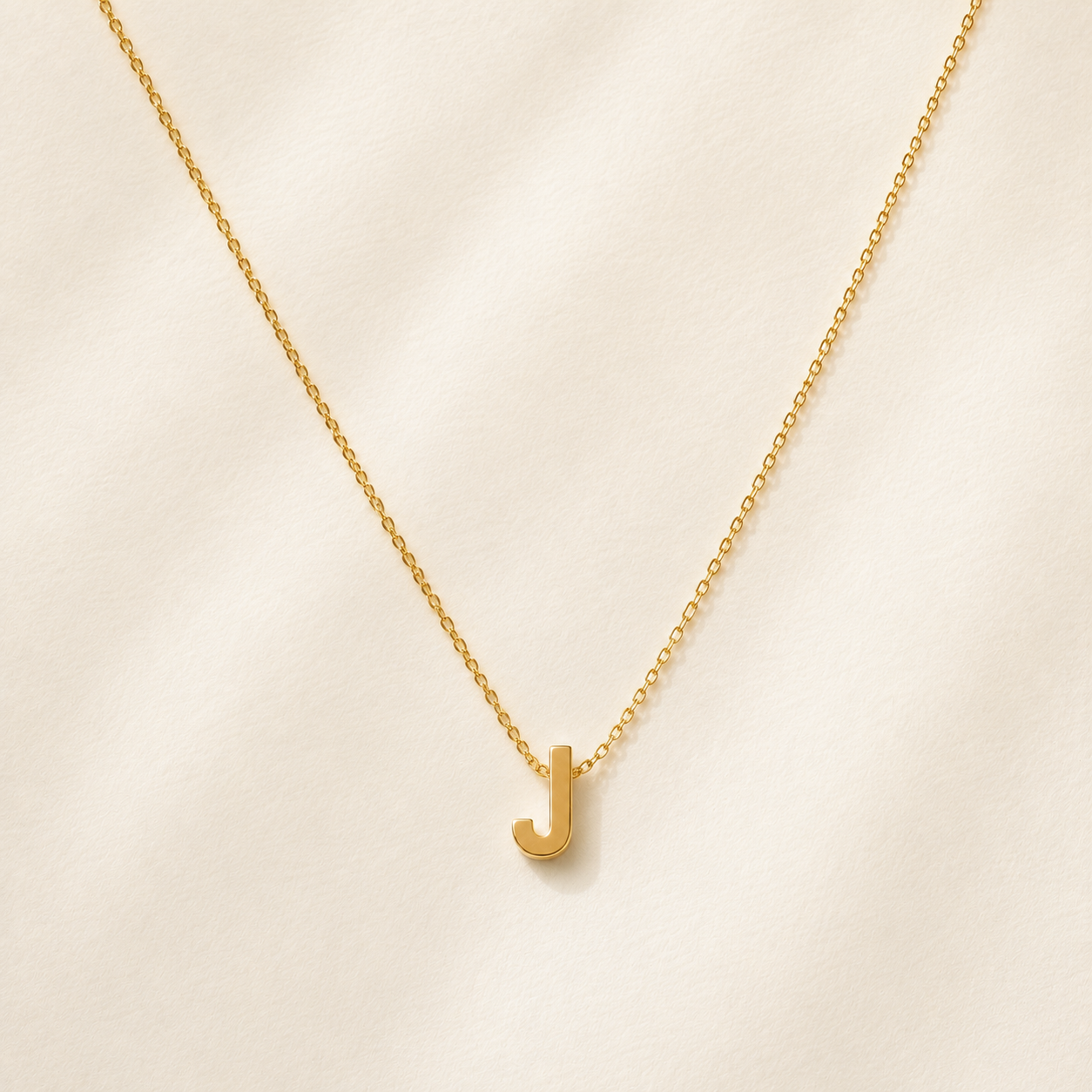 Collier Initiale en Acier Inoxydable Or – Fraternité