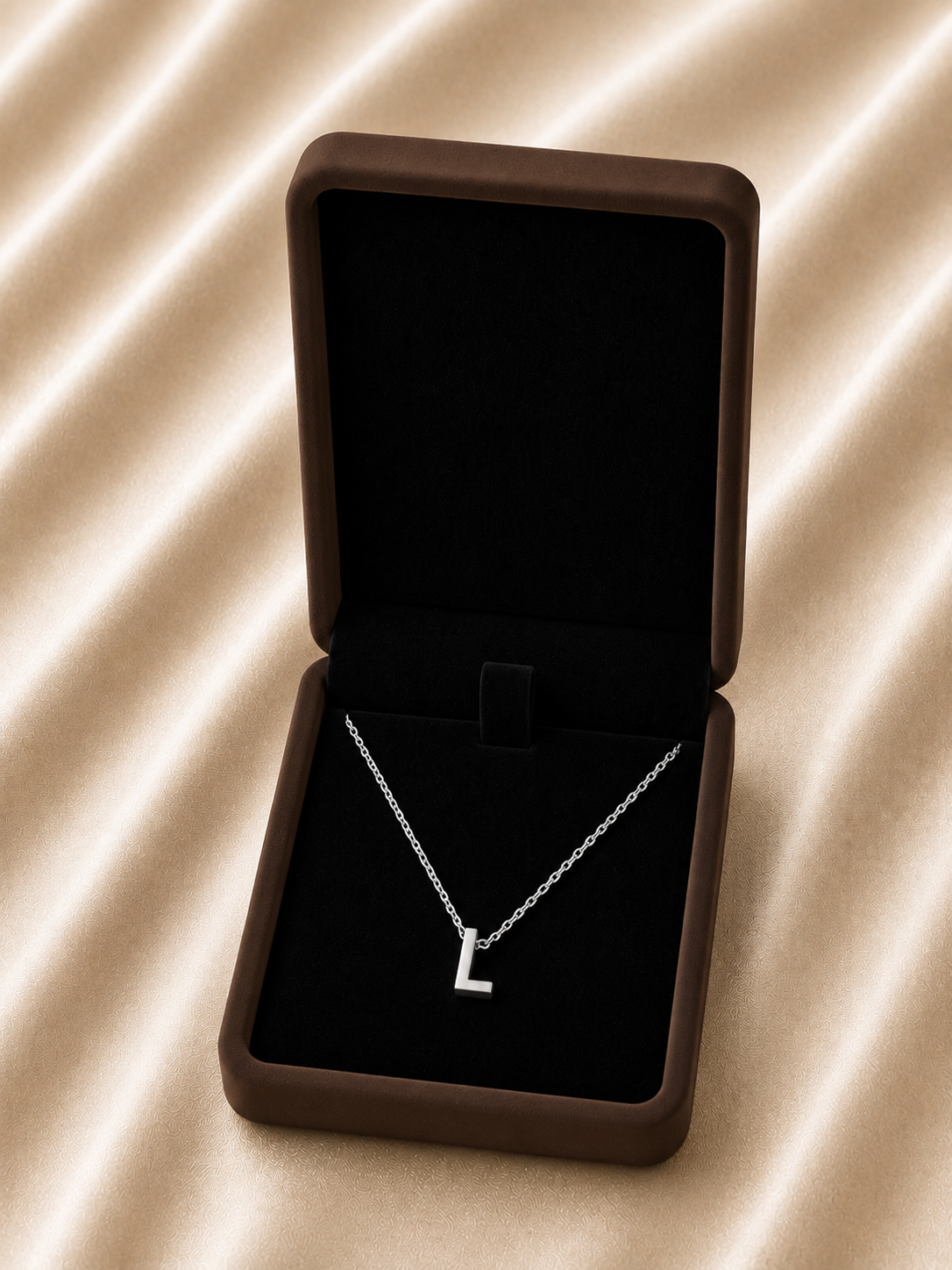 Collier Symbole – Initiale L | Acier Inoxydable Argent