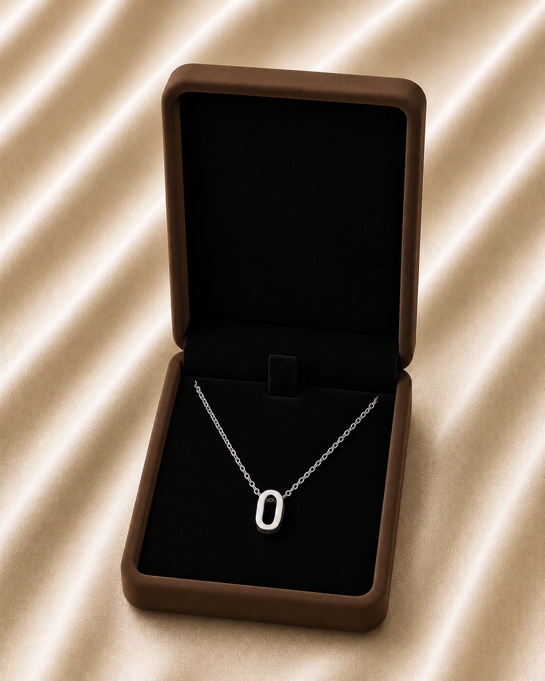 Collier Symbole – Initiale O | Acier Inoxydable Argent