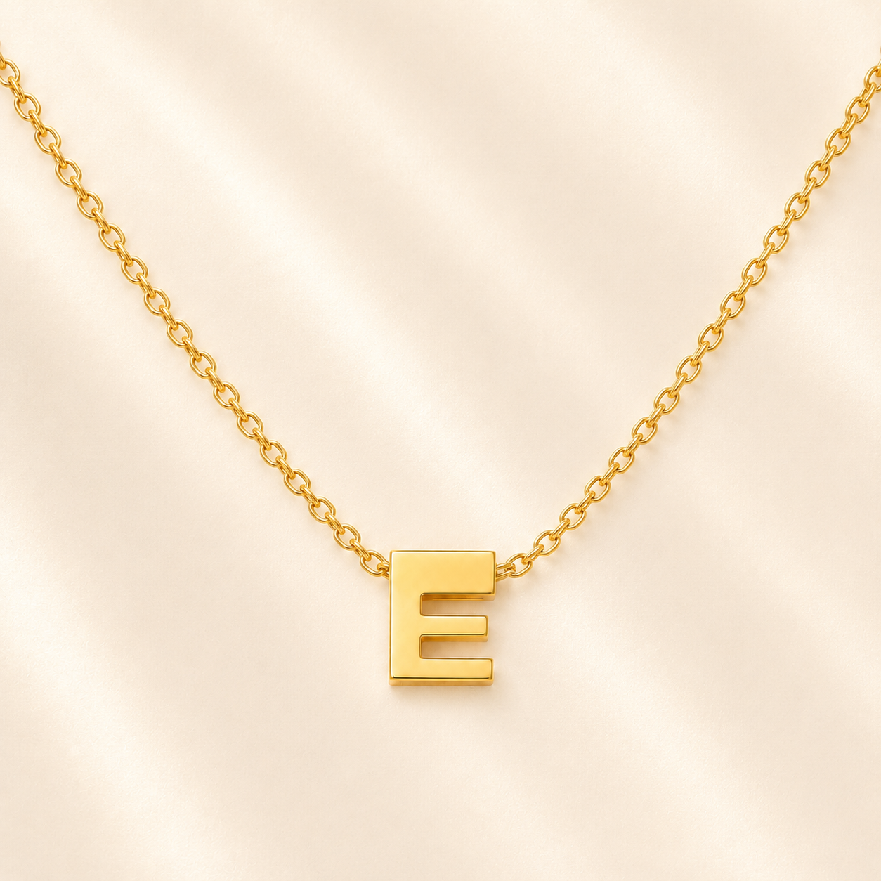 Collier Initiale en Acier Inoxydable – Renaissance