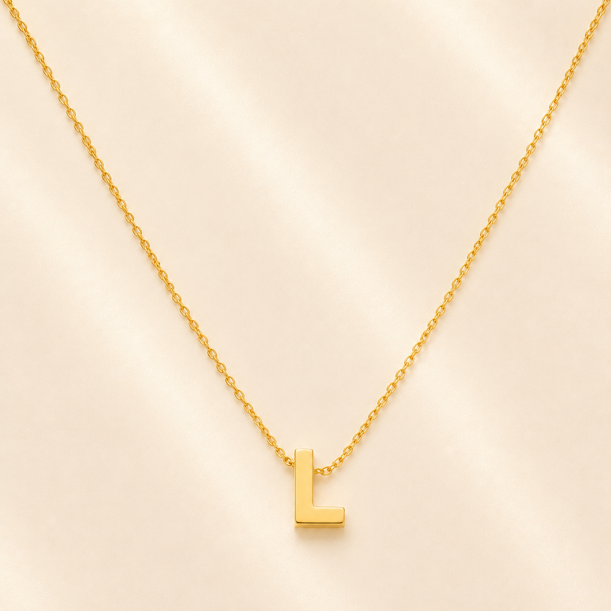 Collier Renaissance – Initiale L | Acier Inoxydable