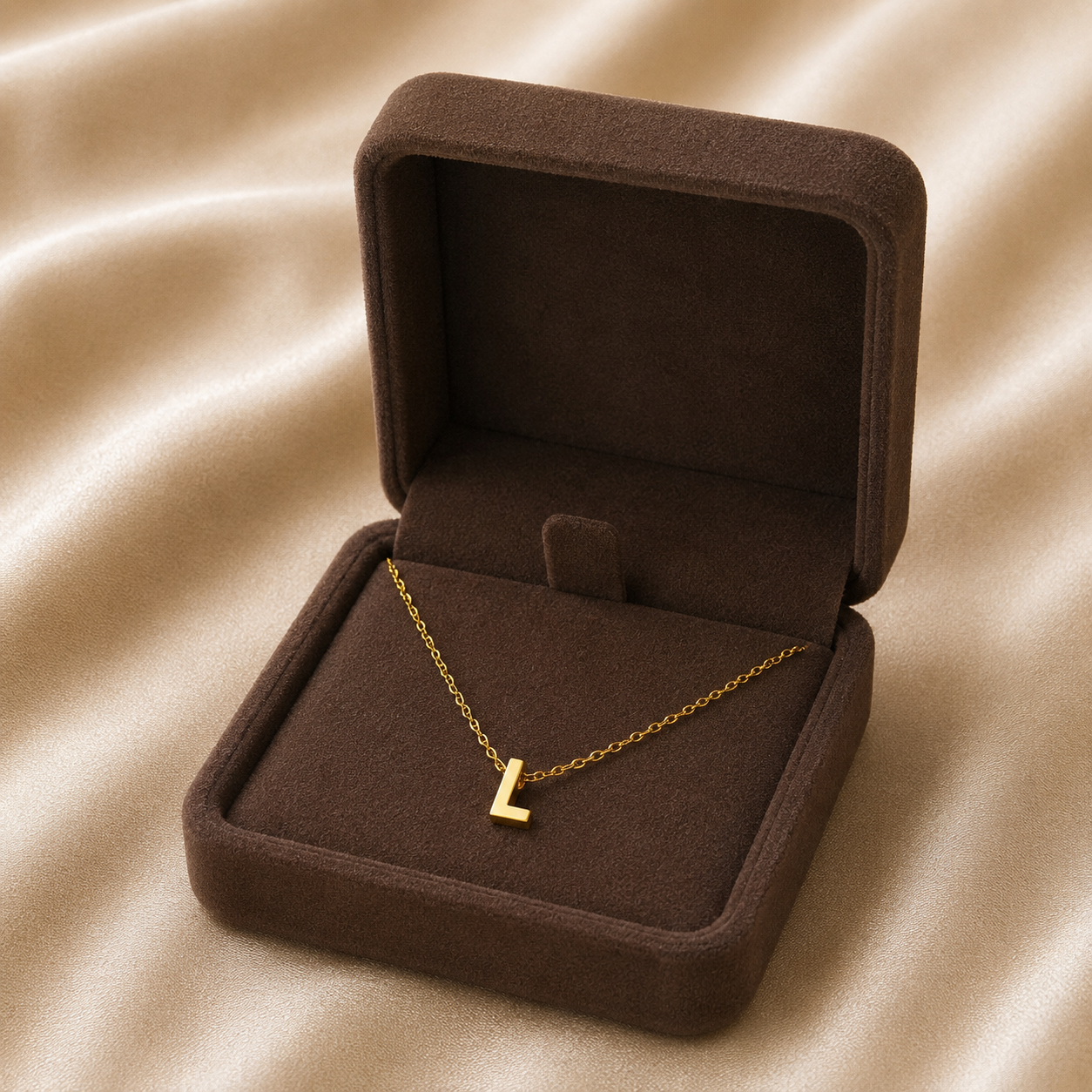 Collier Renaissance – Initiale L | Acier Inoxydable