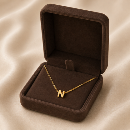 Collier Renaissance – Initiale N | Acier Inoxydable