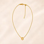 Collier Initiale en Acier Inoxydable – Renaissance
