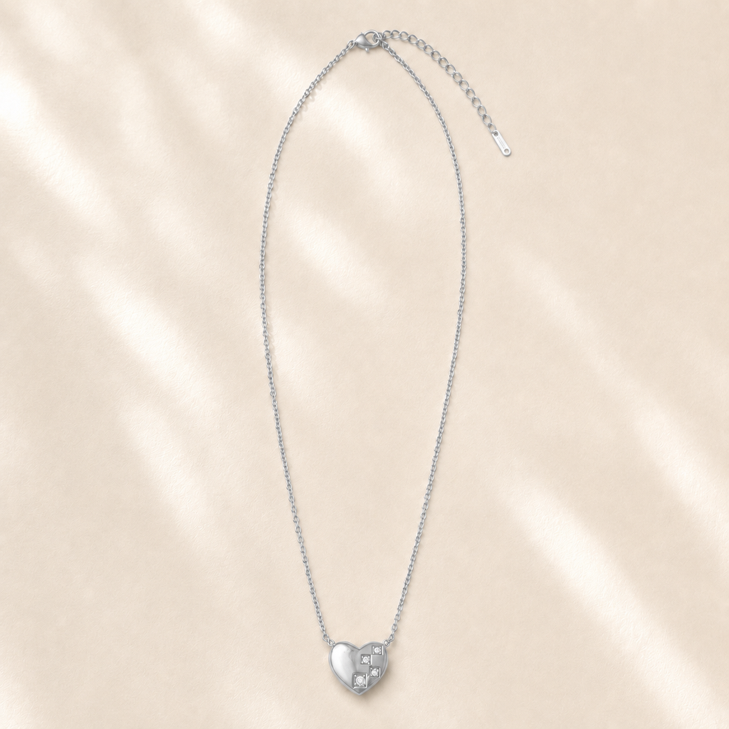 Collier Cœur en Acier Inoxydable – Harmonie