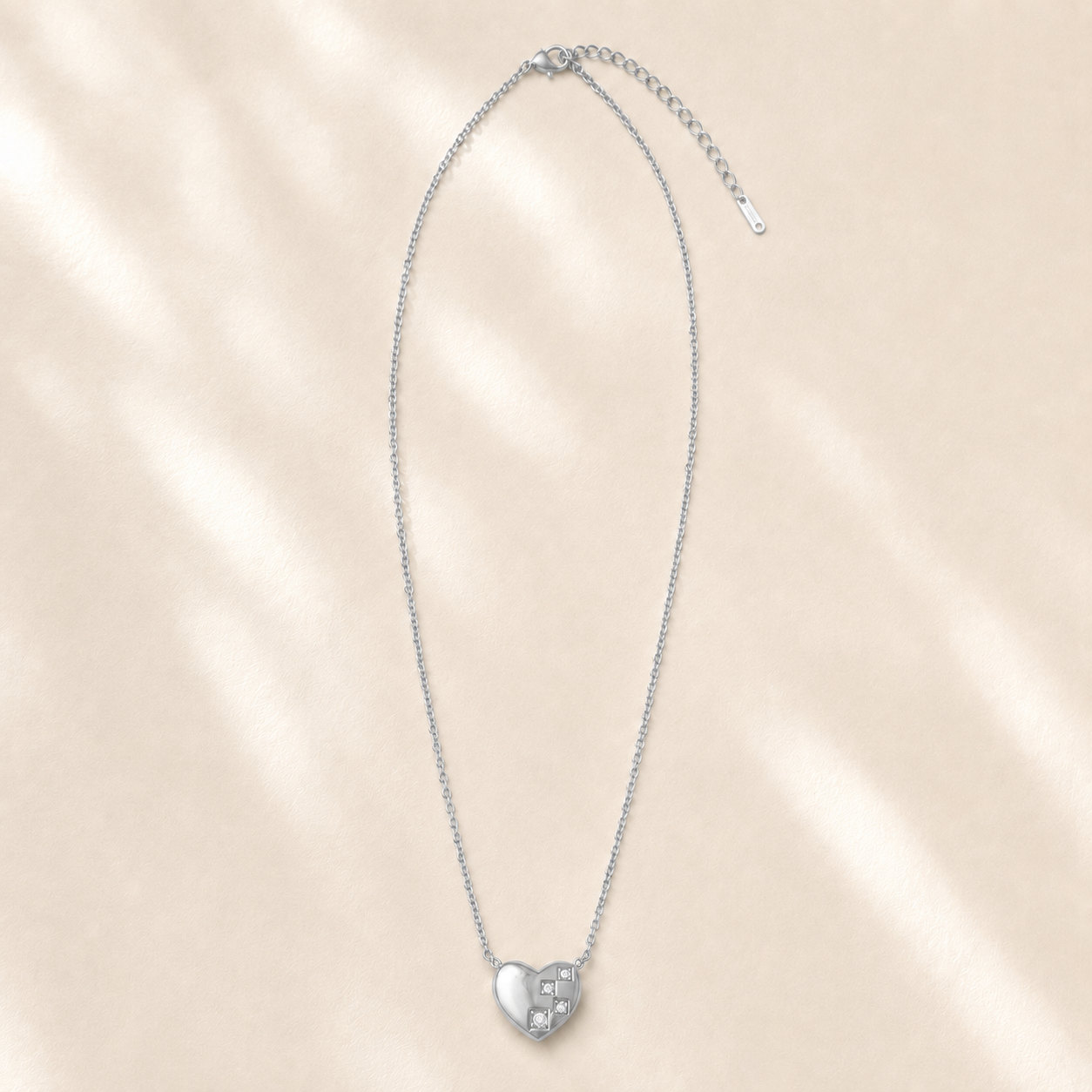 Collier Cœur en Acier Inoxydable – Harmonie