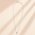 Collier Initiale en Acier Inoxydable Argent – Fraternité
