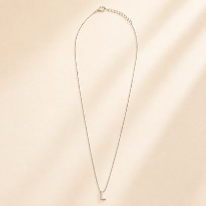 Collier Symbole – Initiale L | Acier Inoxydable Argent