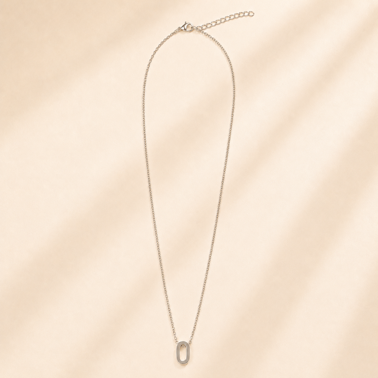 Collier Symbole – Initiale O | Acier Inoxydable Argent