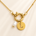 Collier Initiale en Acier Inoxydable – Espoir