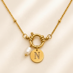 Collier Initiale en Acier Inoxydable – Espoir