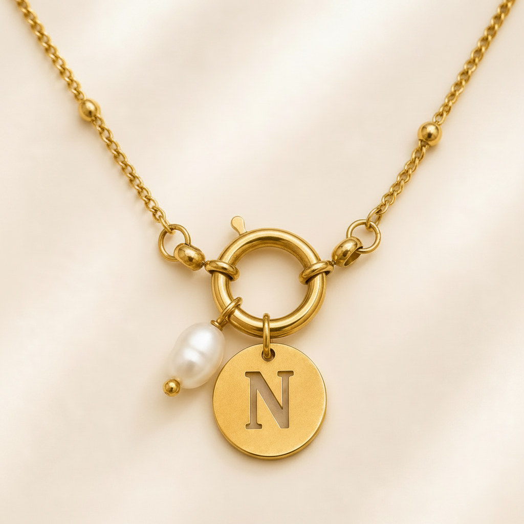 Collier Espoir – Initiale N