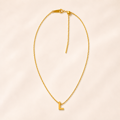 Collier Renaissance – Initiale L | Acier Inoxydable