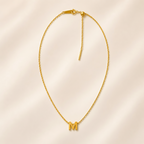 Collier Initiale en Acier Inoxydable – Renaissance