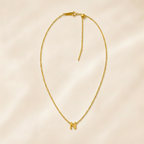 Collier Initiale en Acier Inoxydable – Renaissance