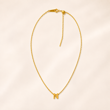 Collier Renaissance – Initiale N | Acier Inoxydable