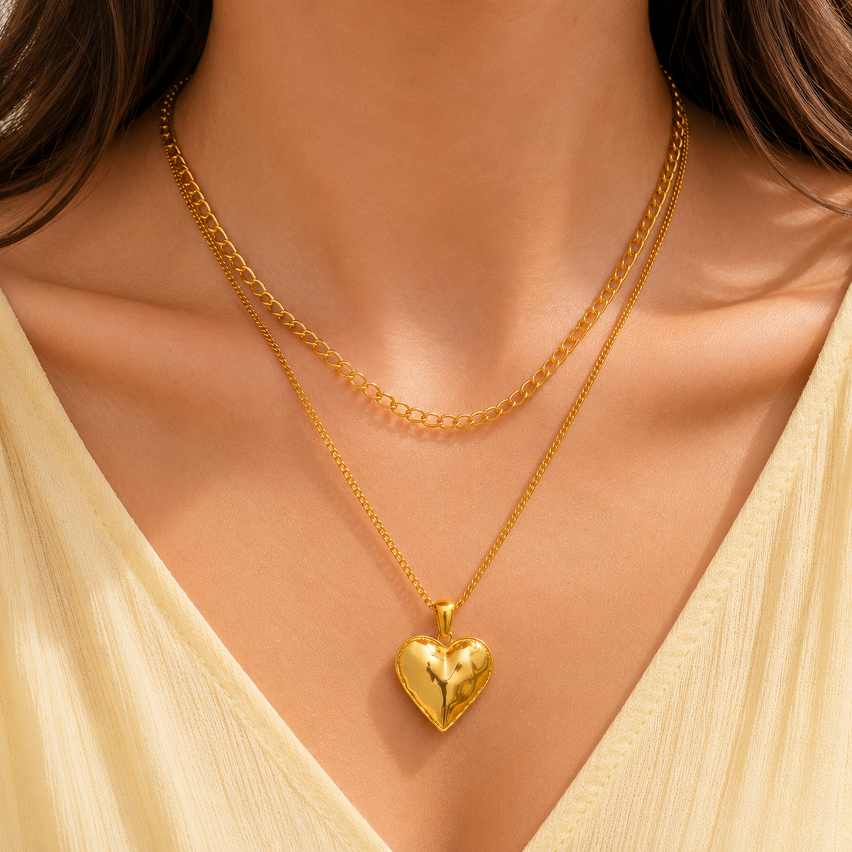 Collier Résilience porté autour du cou