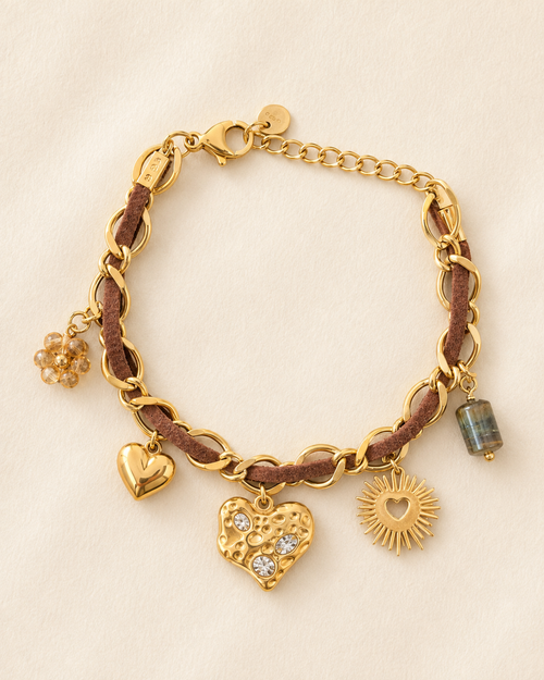 Bracelet Charms Doré Acier Inoxydable – Héritage NNO