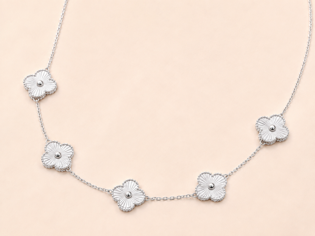 Collier Fleurs Acier Inoxydable – Floraison NNO