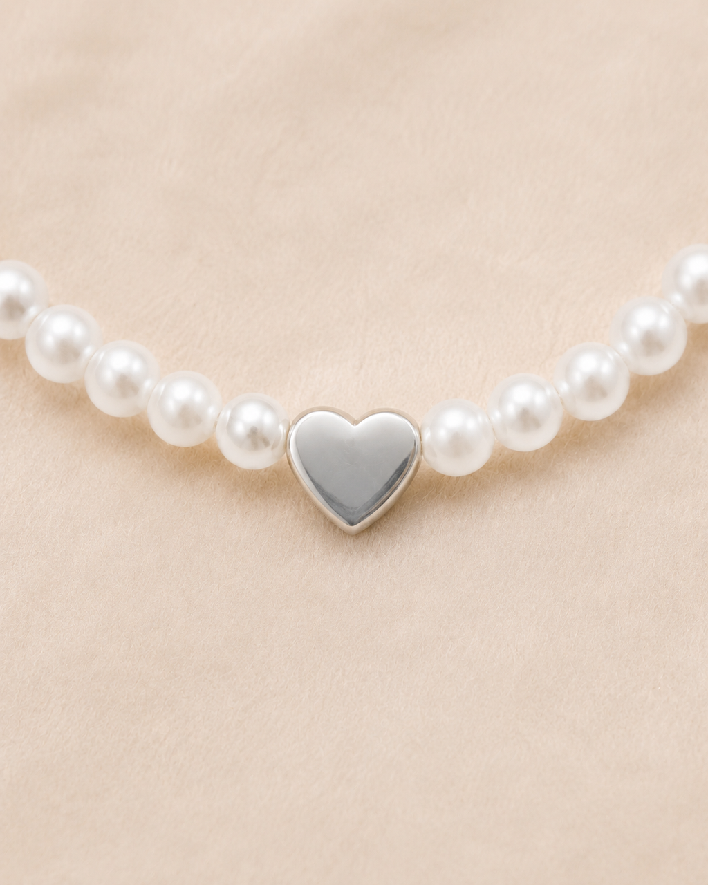 Collier Perles Femme avec Cœur – Douceur NNO