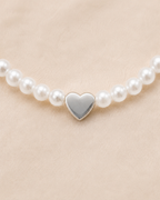 Collier Perles Femme avec Cœur – Douceur NNO