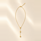 Collier Y Femme Trois Cœurs Doré – Éternité NNO