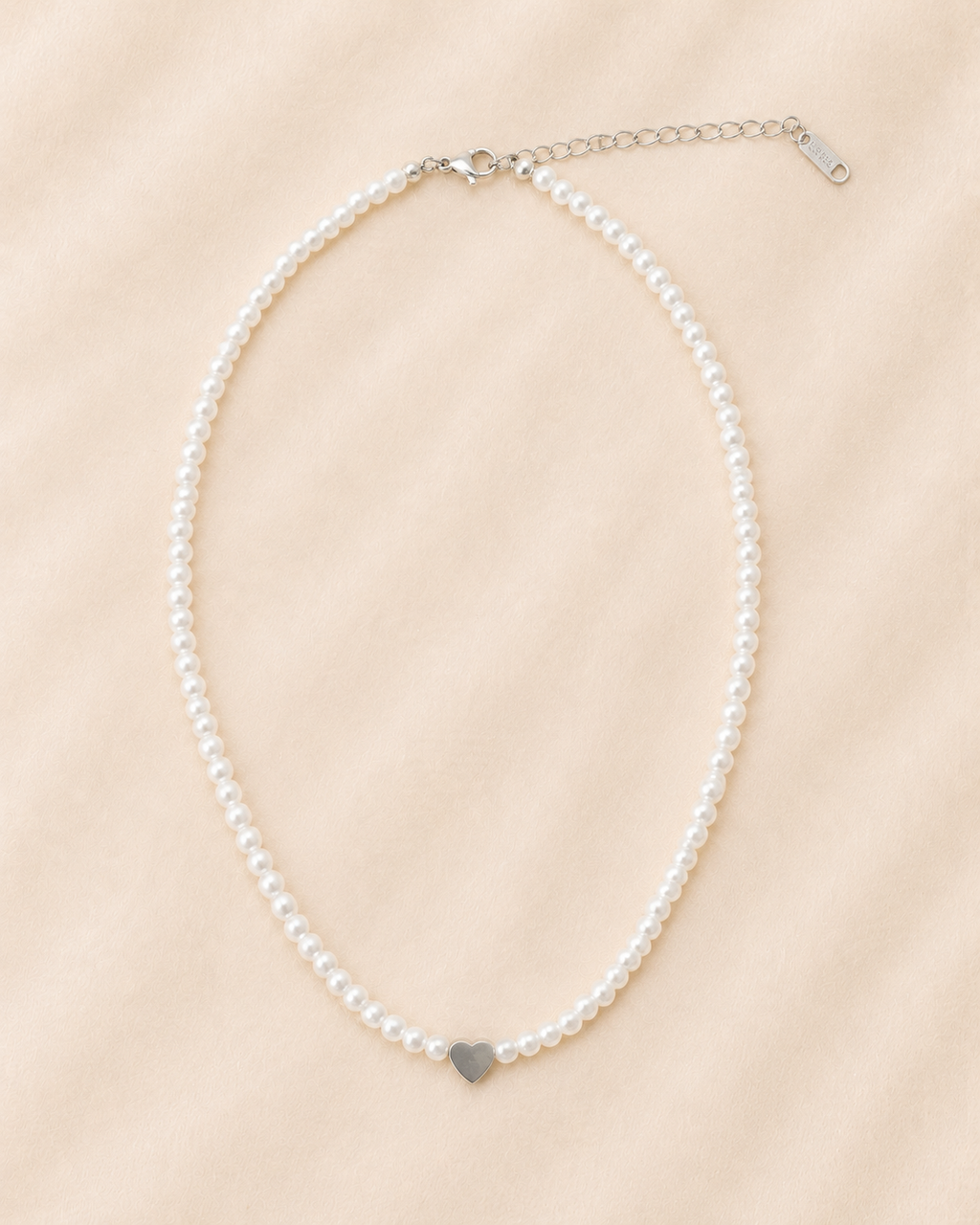 Collier Perles Femme avec Cœur – Douceur NNO